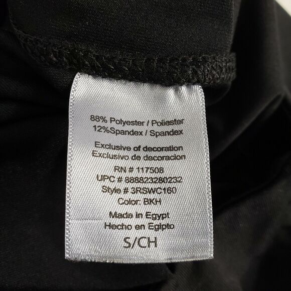 Reebok Womens Pants Size Small Cropped Capri Leggings Stretch Workout Black - Picture 8 of 11